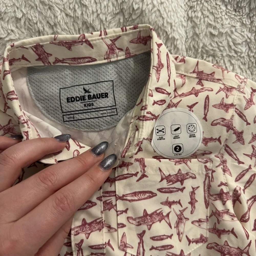 OshKosh & Eddie Bauer Boys NWT Shirt Bundle Size 5 6